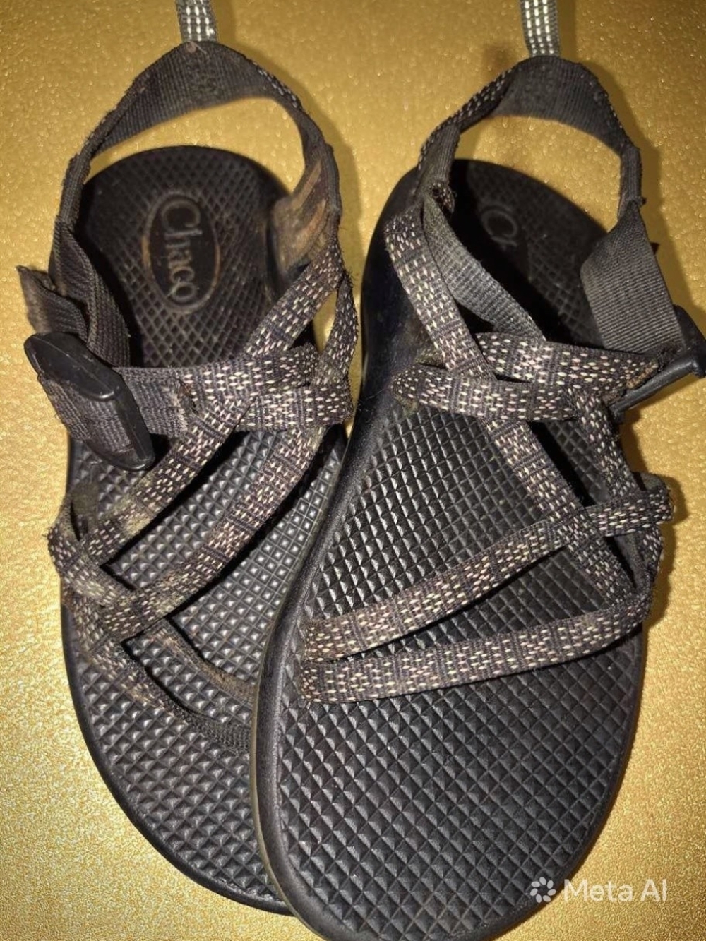 Chaco Girls Black Strappy Sport Sandals